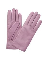 Portolano Women's Old Lilac Leather Gloves in Purple - Lyst