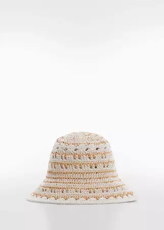 Crochet bucket hat - Women | Mango USA