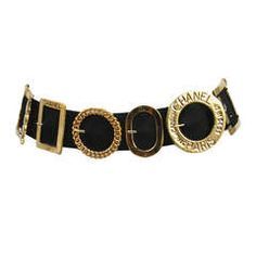black gold vintage belt