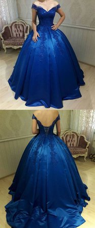 Blue Ball Gown