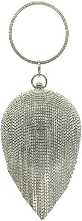 Round Ball Clutch, 1920S Dazzling Full Rhinestone Evening Bag, Tassel Purse Wedding Party Ring Handle handbag (evening ball purse gold(4)): Handbags: Amazon.com