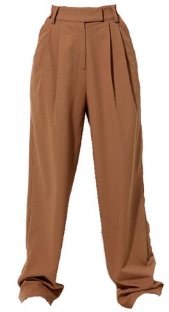 motel brown wide leg trousers