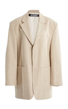 Oversized Linen-Blend Blazer By Jacquemus | Moda Operandi