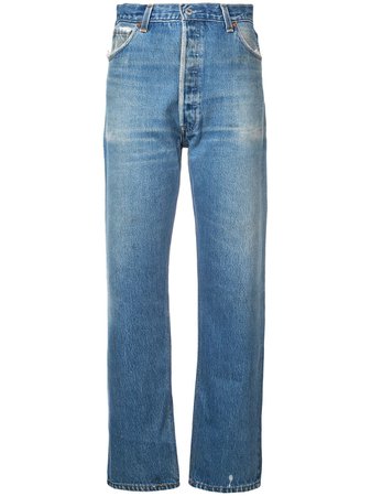 Re/Done Calça Jeans Cintura Alta - Farfetch