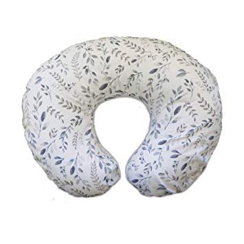 Amazon.com : Boppy Original Nursing Pillow & Positioner, Gray Taupe Leaves, Cotton Blend Fabric with Allover Fashion : Baby