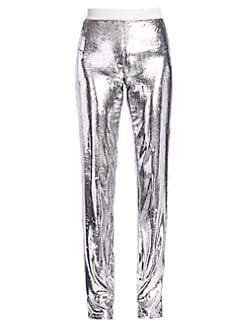 Helmut Lang metallic velvet pants