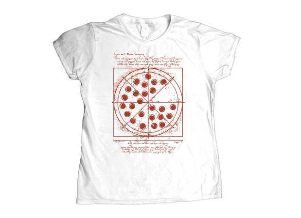 Vitruvian Pizza T-Shirt | SnorgTees