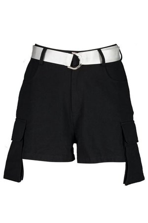 Belted Cargo Pocket Shorts | Boohoo