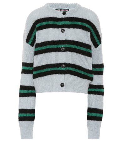 Striped Wool-Blend Cardigan - AlexaChung | mytheresa.com