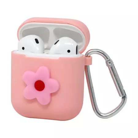 Flower Wireless Earphone Case | Pink Poppy