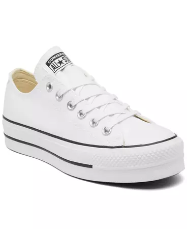 Converse Women's Chuck Taylor All Star Lift Low Top Casual Sneakers from Finish Line & Reviews - Finish Line Women's Shoes - Shoes - Macy's