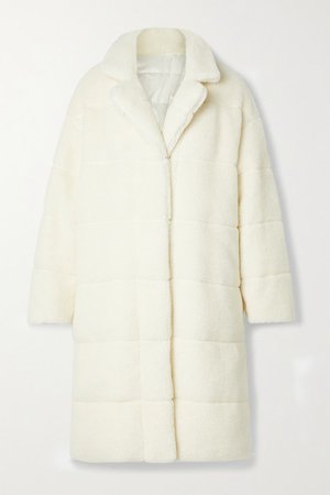 Bagaud Reversible Quilted Faux Shearling And Shell Down Coat - Ivory