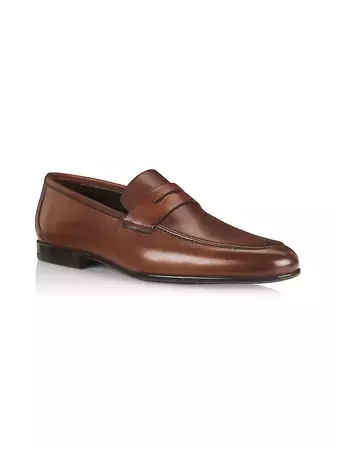 Shop To Boot New York Portofino Leather Penny Loafer | Saks Fifth Avenue