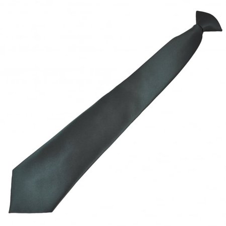 Plain Charcoal Grey Clip On Tie from Ties Planet UK