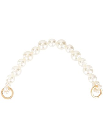 0711 Large Beaded Handle PEARLHN27 White | Farfetch