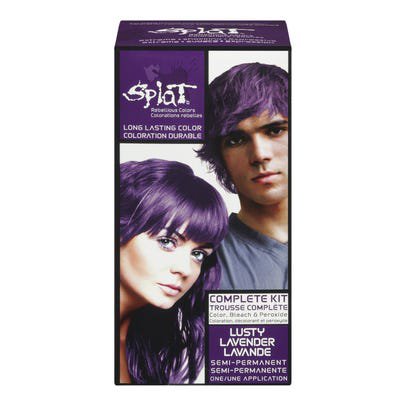 purple box dye splat