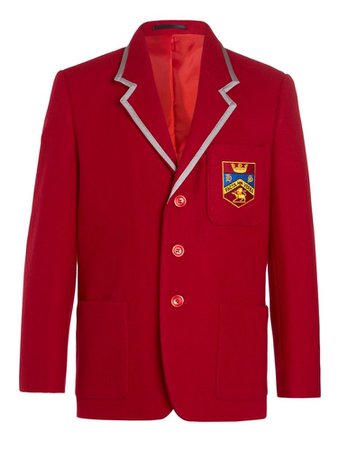 red school blazer