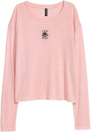 Printed Jersey Shirt - Pink