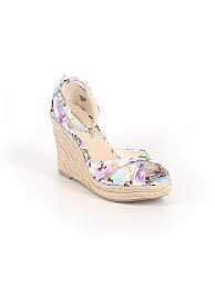 Christian Siriano floral wedges