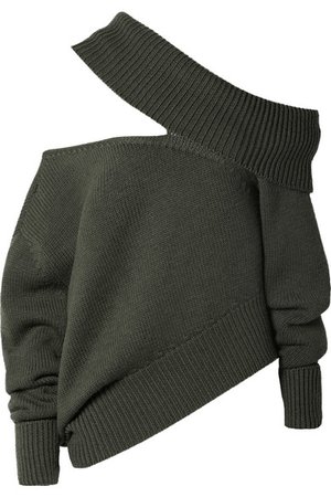 Monse | Oversized cutout wool sweater | NET-A-PORTER.COM