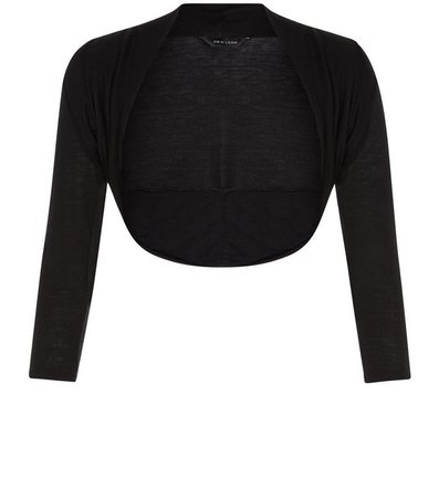 Black 1/2 Sleeve Bolero | New Look