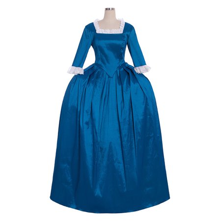 Cosplaydiy Marie Antoinette Dress Rococo Dress Inspired From Musical Hamilton Performance Angelica Blue Dress Eliza Costume L320|Movie & TV costumes| - AliExpress
