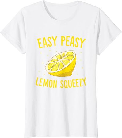 Amazon.com: Easy Peasy Lemon Squeezy Funny Lemons Summer Lemonade T-Shirt : Clothing, Shoes & Jewelry