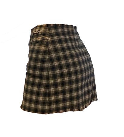 plaid mini skirt