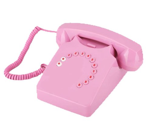 vintage baby pink phone