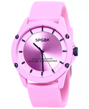 SPGBK Watches Hillendale Pink Silicone Band Watch 44mm