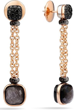 Nudo Obsidian & Black Diamond Drop Earrings