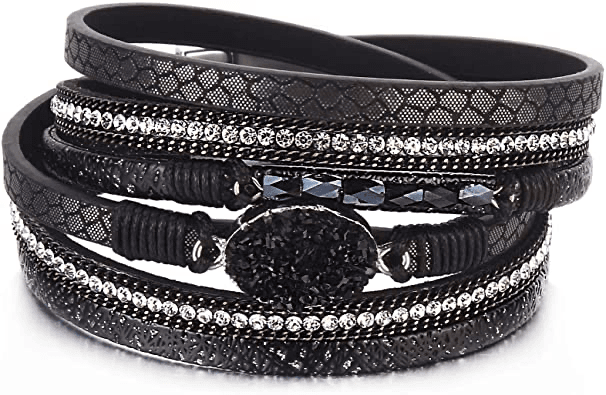 Black rhinestone bracelets