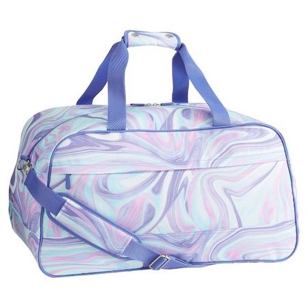 Jet-Set Pink/Purple Marble Duffle | Teen Luggage | Pottery Barn Teen