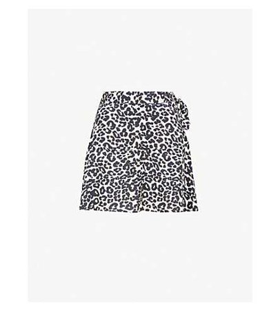 TOPSHOP - Leopard-print crepe skirt | Selfridges.com
