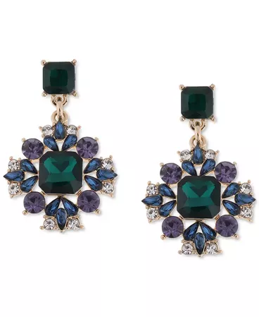 Charter Club Multi Stone Drop Earrings & Reviews - Earrings - Jewelry & Watches - Macy's