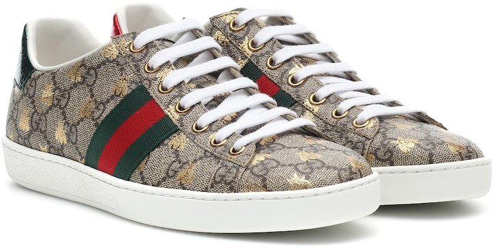 Ace canvas printed sneakers