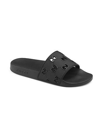 Gucci Pursuit GG Slide Sandals | SaksFifthAvenue