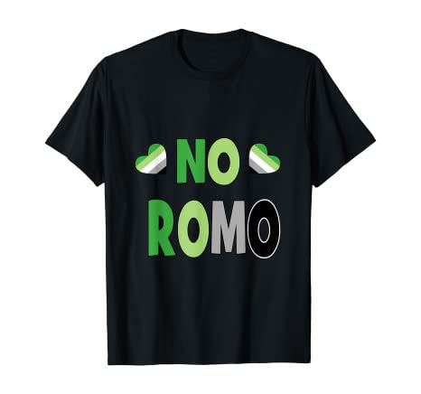 Amazon.com: Aromantic NO ROMO Tshirt Aro Shirt Gift Idea Present Funny: Clothing