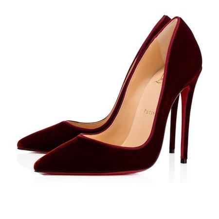 Christian Louboutin Red So Kate 120 Burgundy Arancio Velvet Heel Pumps Size EU 39 (Approx. US 9) Regular (M, B) - Tradesy