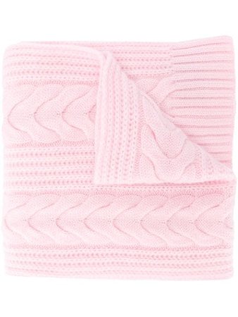 N.peal Cable-Knit Cashmere Scarf NPA000105C Pink | Farfetch