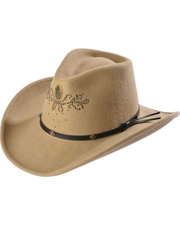 Destiny Rhinestone Embellished Crushable Wool Cowgirl Hat - Country Outfitter