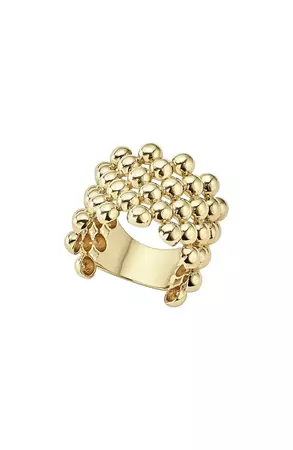 LAGOS Caviar Gold Wide Band Ring | Nordstrom