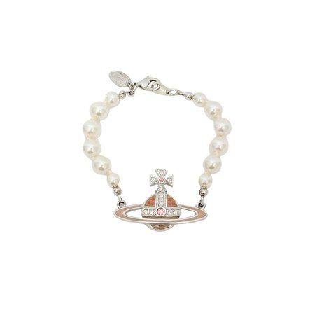 INTO IT ( ¤̴̶̷̤́ ‧̫̮ ¤̴̶̷̤̀ ) sur Instagram : Vivienne Westwood Pearl Pink Bracelet Price: 210 USD Purchase on website or Tap to Shop #archive #repurpose #luxury #lux #jewlery…