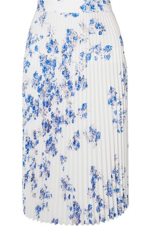 Vetements | Floral-print plissé-crepe midi skirt | NET-A-PORTER.COM