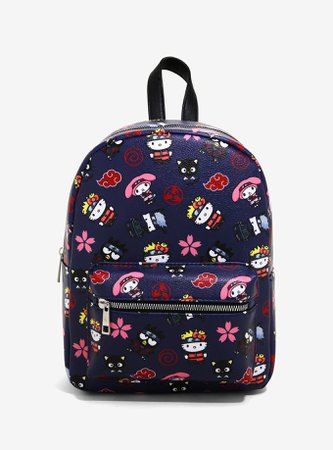 Naruto Shippuden X Hello Kitty And Friends Character Mini Backpack