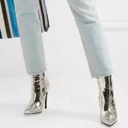 silver boot heels - Google Search