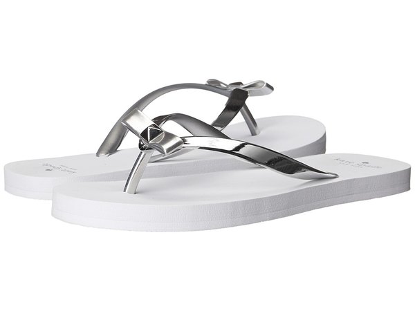Kate Spade New York - Happily (Silver Coated Rubber) Women's Sandals