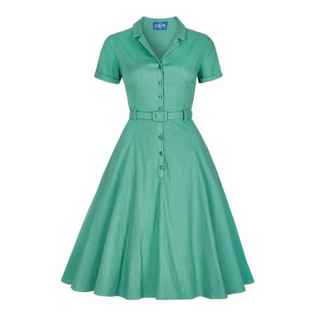 1940's Caterina Plain Swing Dress