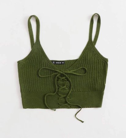 Green Knitted Cami