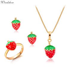 strawberry earrings kids - Google Search
